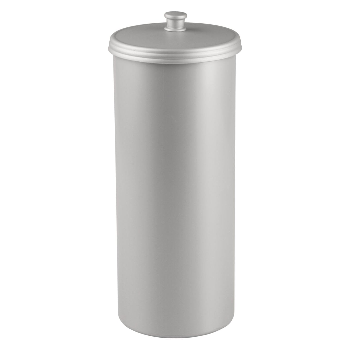 iDesign Plastic Toilet Paper Holder, The Kent Collection – Hold 3 Rolls of Toilet Paper, 6.25" x 6.25" x 15.5", White