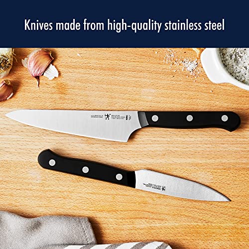 HENCKELS Solution Razor-Sharp 20-pc Knife Set, Chef Knife, Bread Knife, Steak Knife, German Engineered Informed by 100+ Years of Mastery