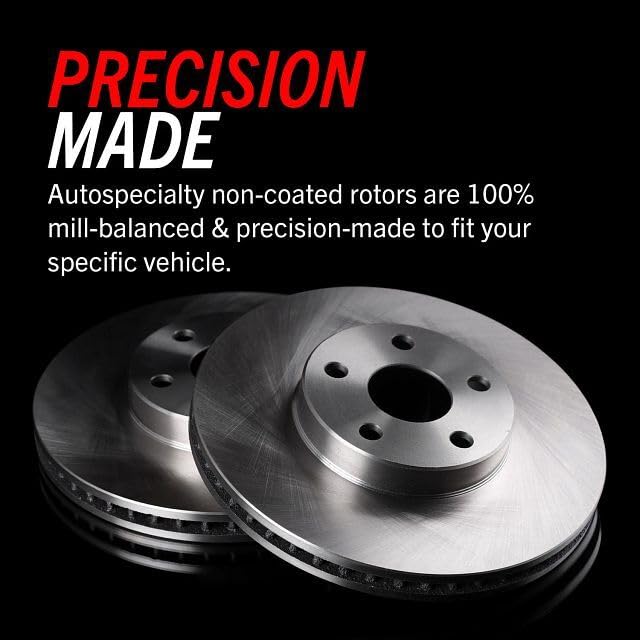 PowerStop Front and Rear Brake Kit For Jeep Wrangler 2007-17 | Jeep Wrangler JK 2018 - Disc Rotors & Ceramic Brake Pads Replacement, KOE2798