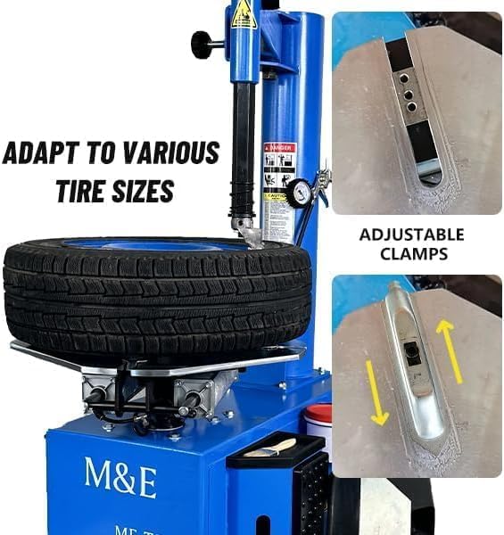 KATOOL ME 2.0 HP Tire Changer Machine Tire Changer Inside Clamp 14"-24" Wheel Changers Tire Repair Machine for Shop and Home Garage (24")