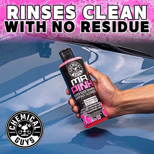 Chemical Guys CWS_402_64PMSK Big Mouth Pressure Washer Starter Kit - Mr. Pink Foaming Car Wash Soap, 64 fl oz (.5 Gallon) + Big Mouth Foam Cannon & Snubby Spray Foam Gun, For Pressure Washer - 3 Items