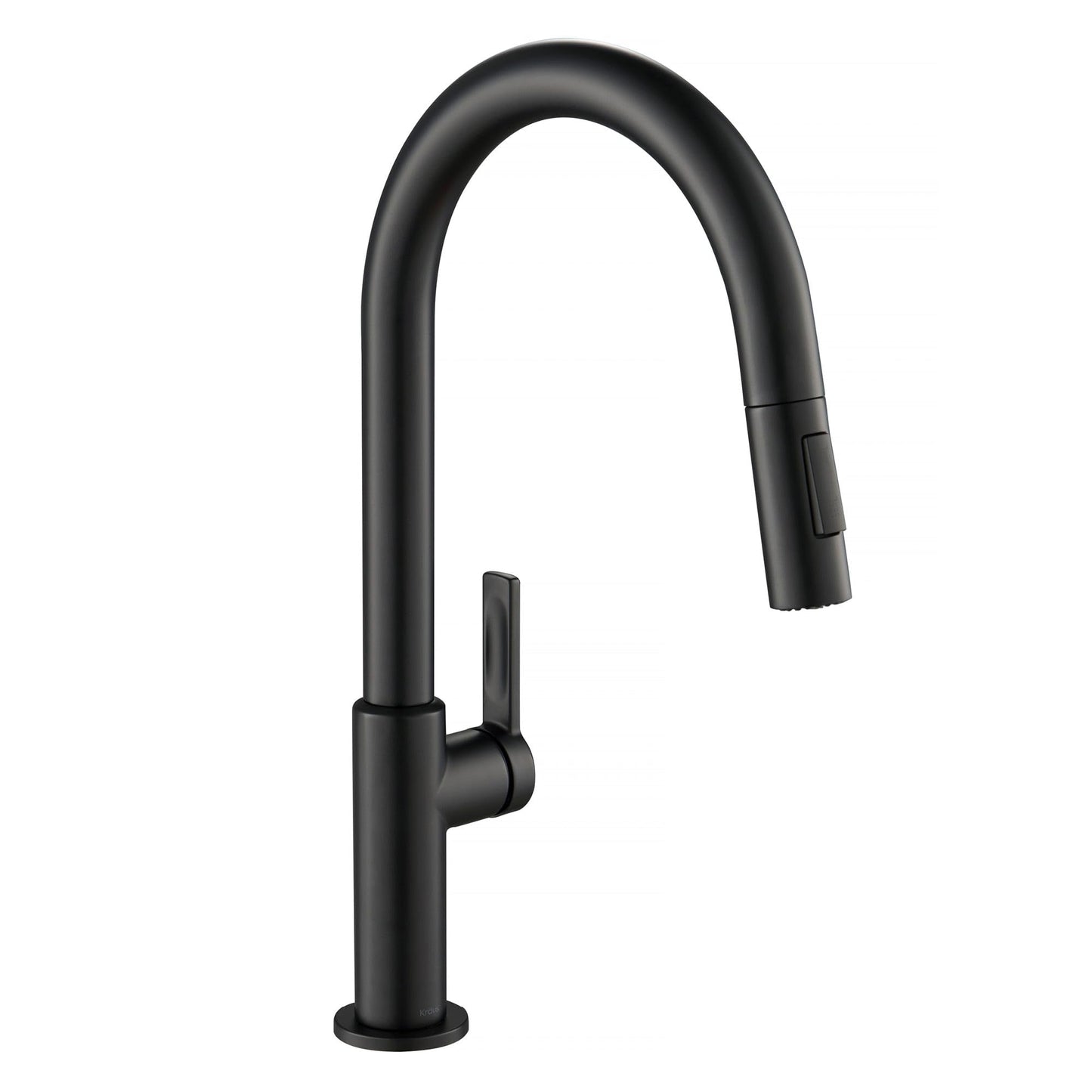 KRAUS Oletto Single Handle Pull Down Kitchen Faucet in Matte Black, KPF-2820MB