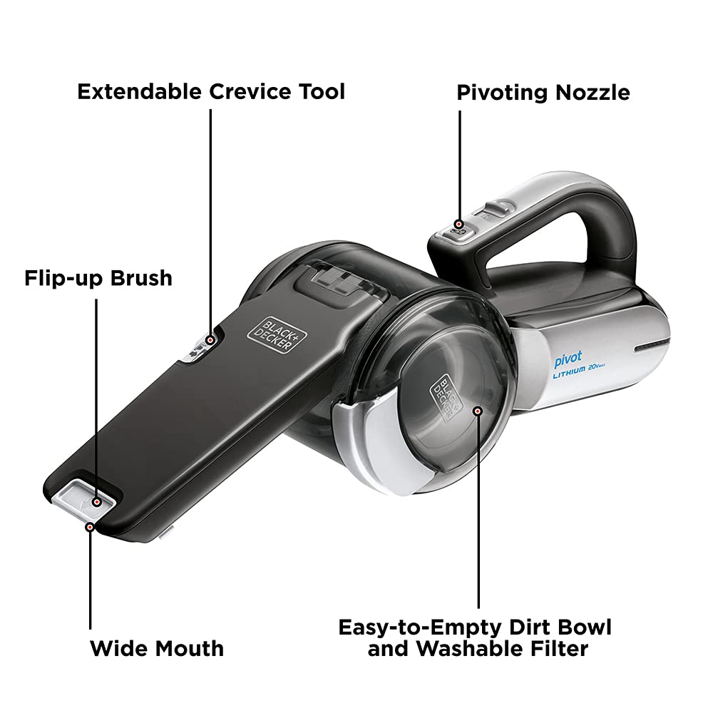Luma Comfort Clear Ice Cube Maker Machine | First Cubes in 15 Minutes, 28 lbs. of Ice in 24 Hours - IM200SS & Black+Decker 20V Max Handheld Vacuum, Cordless, Grey (BDH2000PL)
