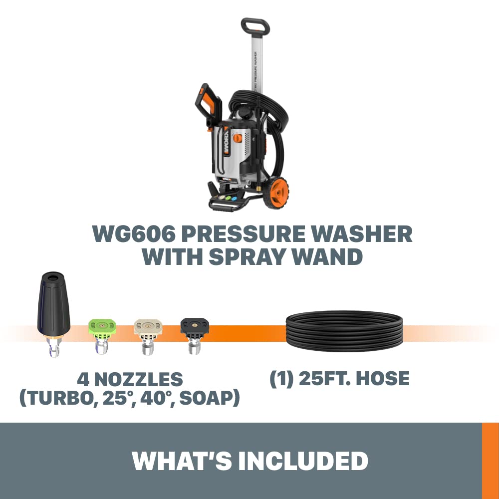 Worx 13 Amp Electric Pressure Washer 2090 PSI - WG606
