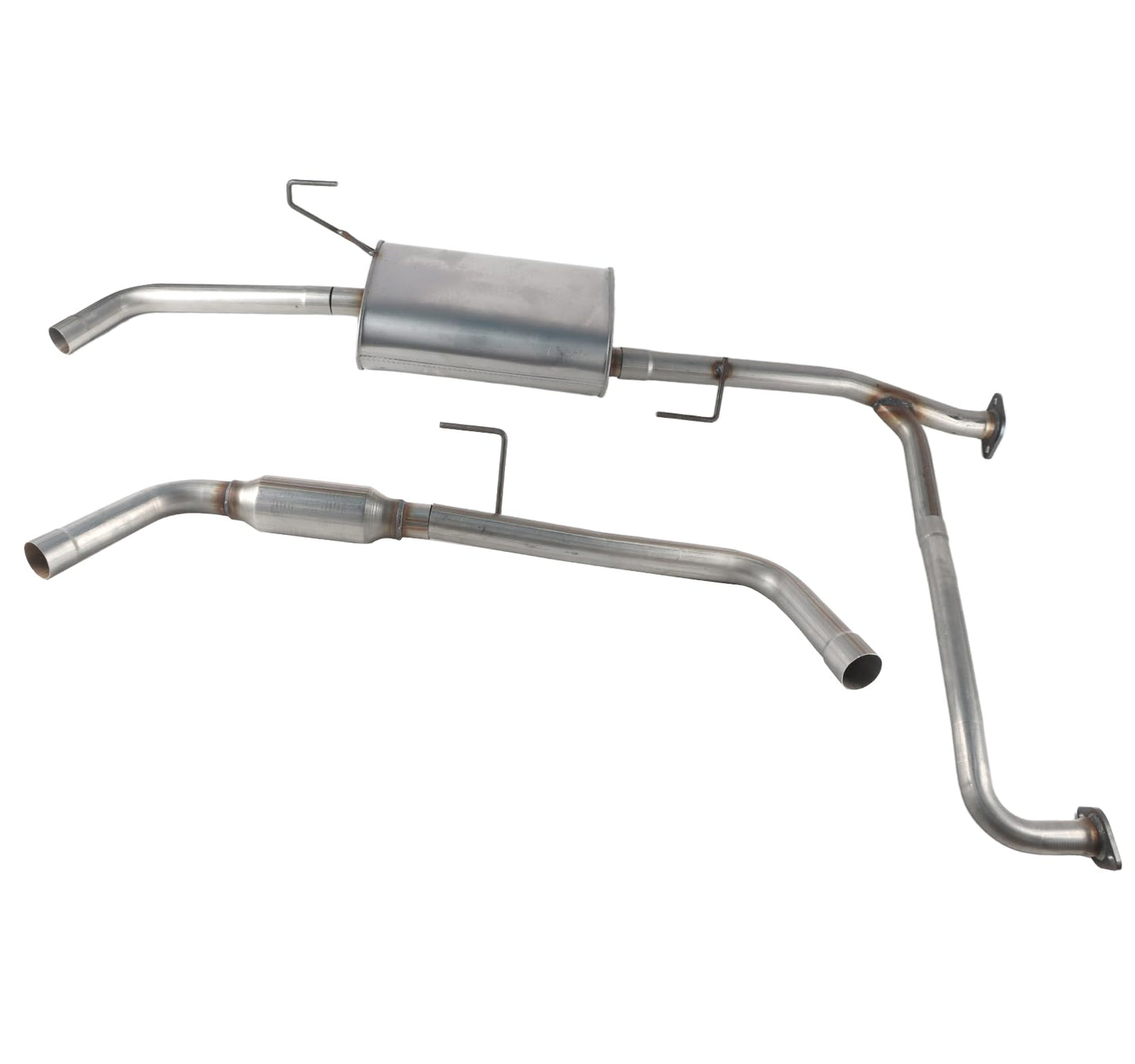 SleYuYir Exhaust Resonator Muffler Tail Pipe Exhaust Kit Compatible with Nissan Frontier 4.0L 2005-2019 Stainless Steel | Northeastern Exhaust | Free Gaskets and Clamps Included | Direct-Fit