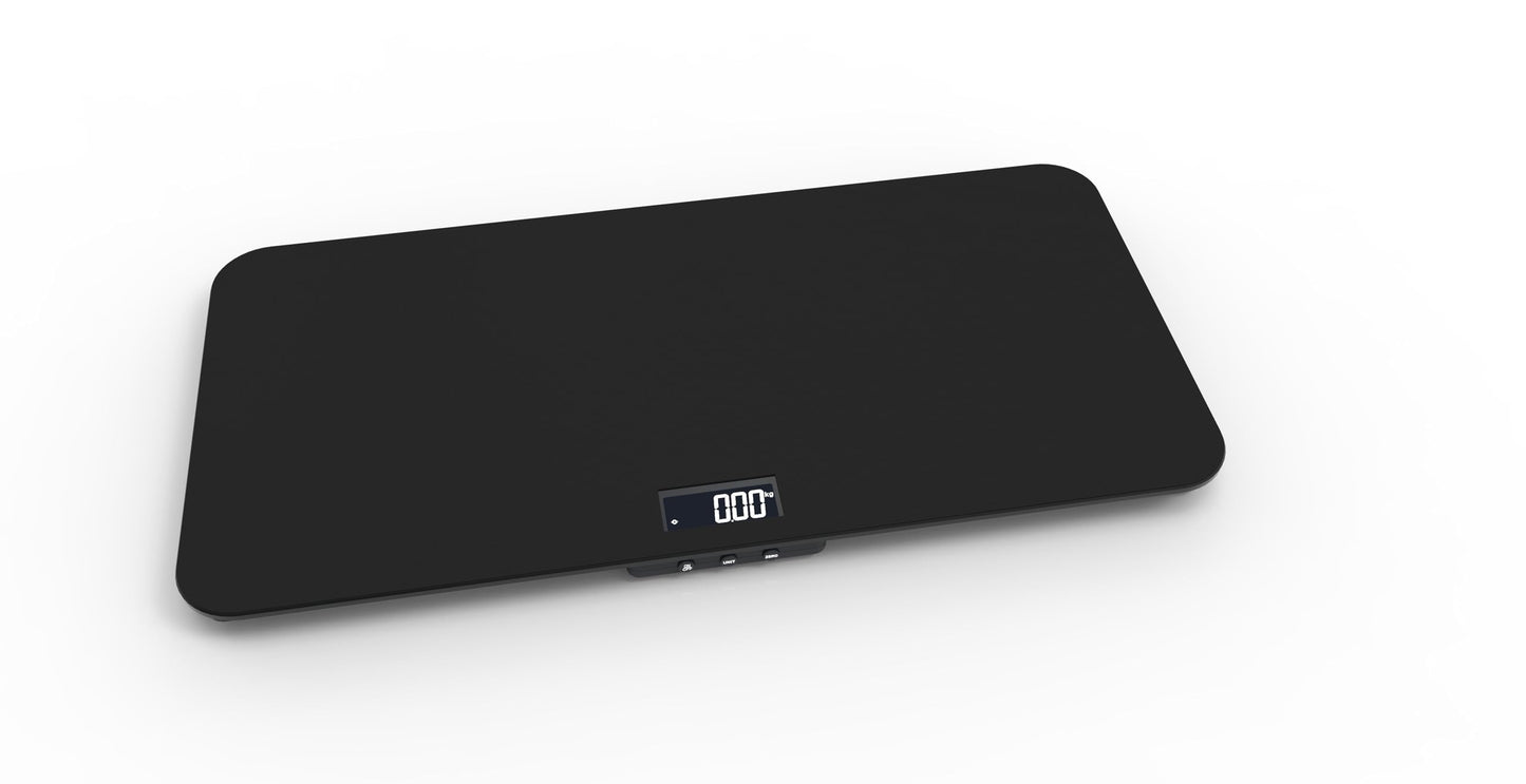 440 Pounds Veterinary Dog Scale with Tempered Glass 32 X 16 Inch Platform, Built in Display, Anti-Slip Mat for Dog Cat Pet Alpaca Llama Sheep Fish Vet