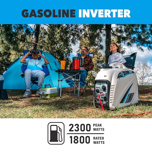 Pulsar PG2300iS 2,300W Portable Super Quiet Gas-Powered Inverter Generator with USB Outlet & Parallel Capability, CARB Compliant