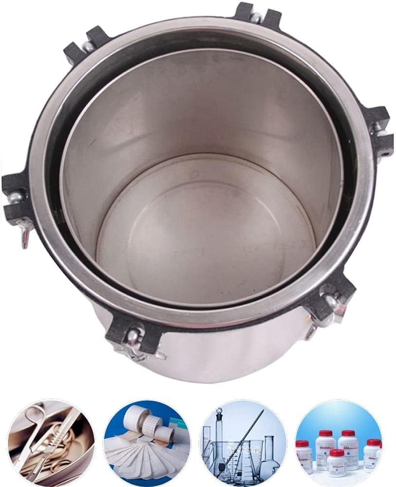 TINTON LIFE Electric Pressure Canner 4.7 Gallon Autoclave Steam Sterilizer 18L 110V Portable Stainless Steel Shell Pressure Tank