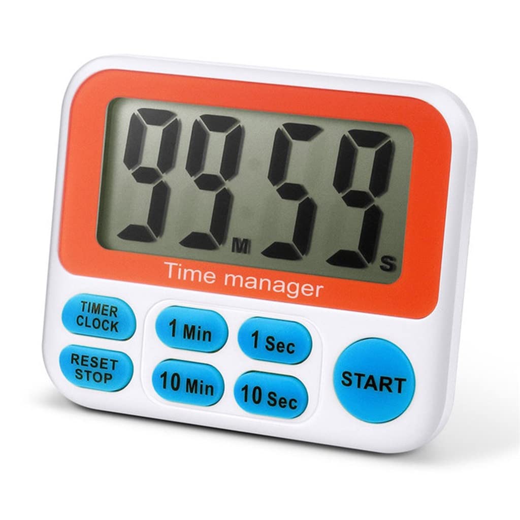 Digital Kitchen Timer Magnetic Kitchen Timer Large LCD Display Screen Cooking Timer Clock Timer with Loud Alarm Countdown Clock