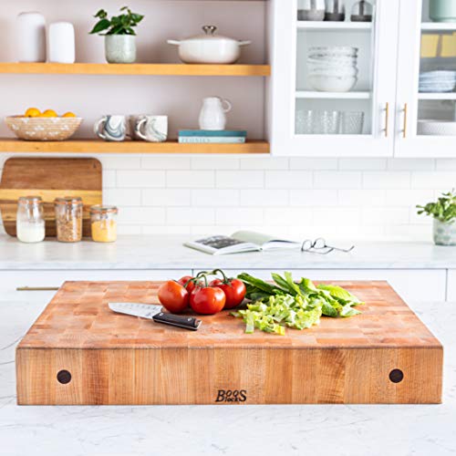 John Boos Block CCB3024 Classic Collection Maple Wood End Grain Chopping Block, 30 Inches x 24 Inches x 4 Inches