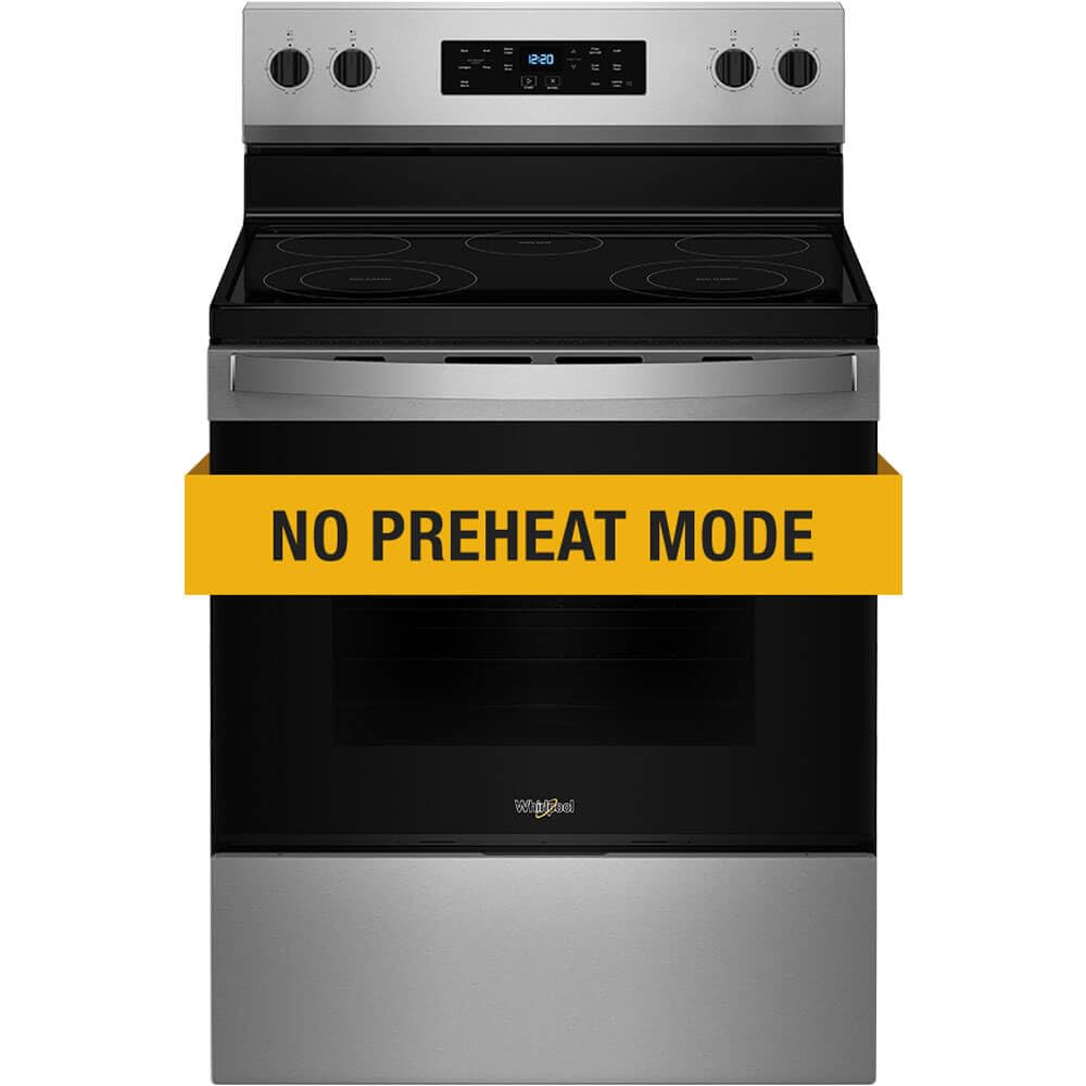 Whirlpool WFES3330RS 5.3 Cu. Ft. Stainless Freestanding Electric Range