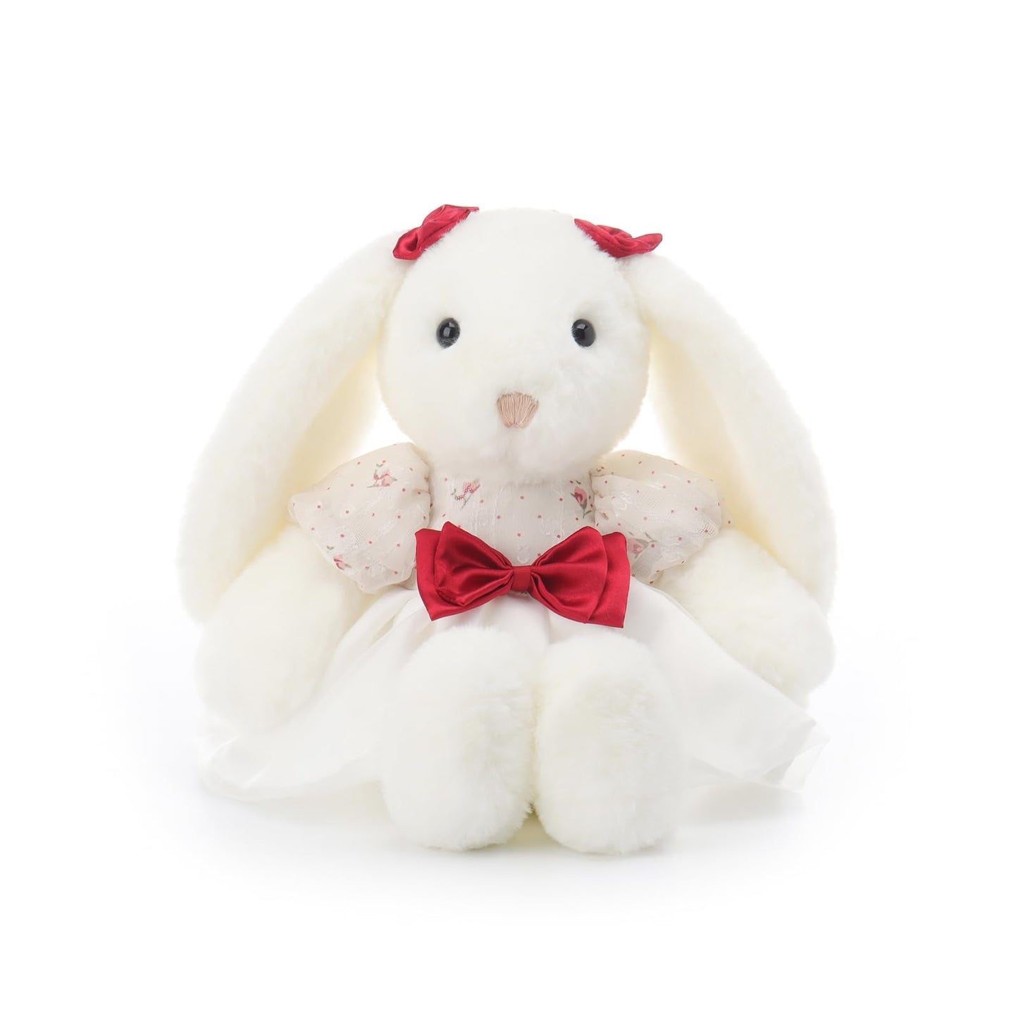 Apricot Lamb Black Tea Bunny Stuffed Animals for Kids, Soft Cute Plush Toys for Baby Girl and Boy, 8.3 Inches