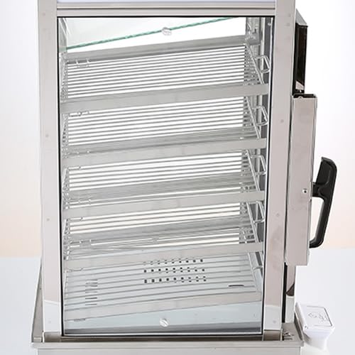 Chef Prosentials 5-Tier Electric Bun Steamer, Commercial Stainless Steel Food Warmer Display with Automatic Temperature Control, for Buns, Baozi, Siomai, Corn, Buffet, Kiosk, Restaurant