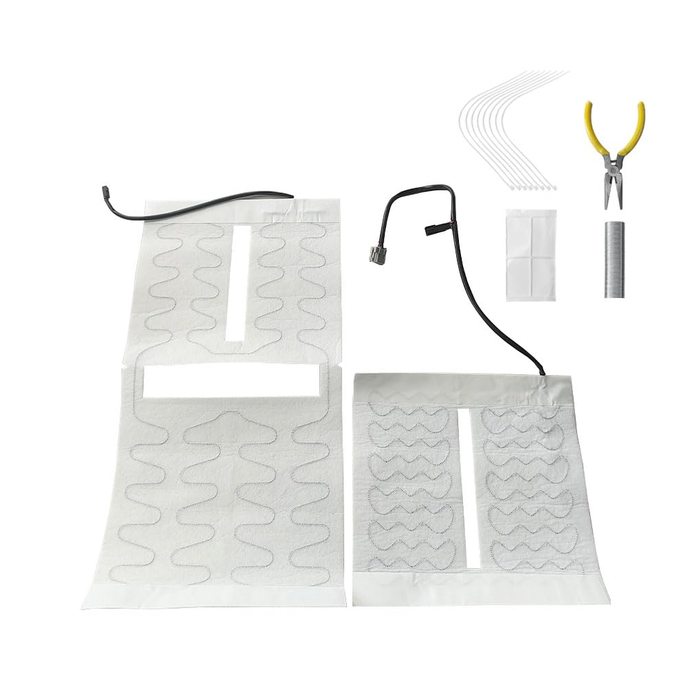 Zieichy Set of 4 Seat Heat Pad Compatible with 2003-07 Chevy GMC Pickup Truck SUV,15193975,641106,641105,88940288,88940289