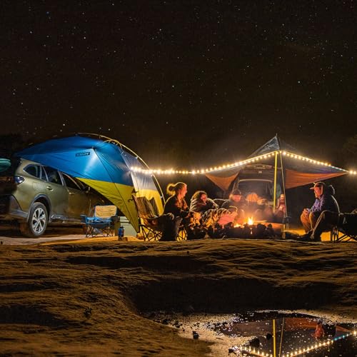 Kelty Sideroads Awning Shelter for Car Camping, Tailgating, and Summer Beach Trips, Protection from Elements and UV, Universal Mount, Sturdy Steel Frame, Easy Setup