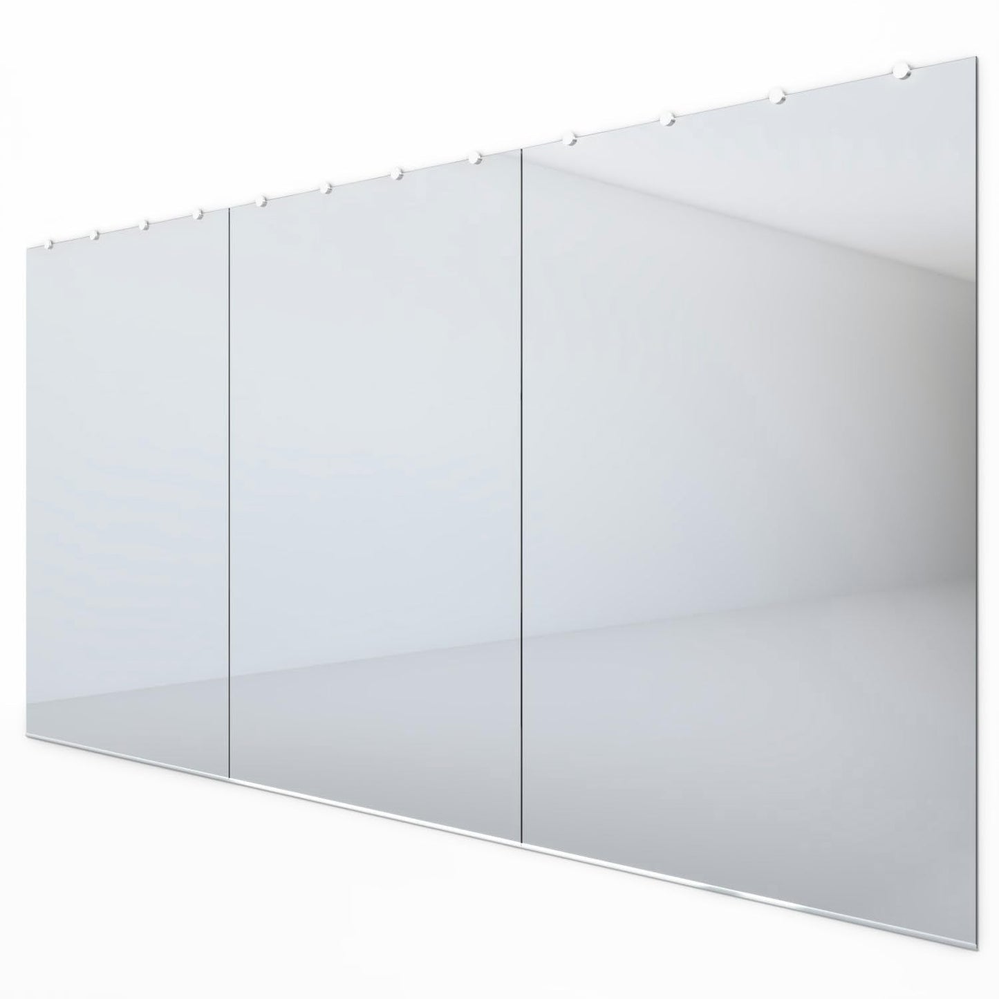 Tempered Home Gym Mirror 48"x72" - 1/4" Thick Wall Mirror Full Length - HD Ultra Clear Large Mirror - Mirrors for Wall, Garage, Bathroom - Body Mirrors for Bedroom - Frameless Full Mirror 48"x72"