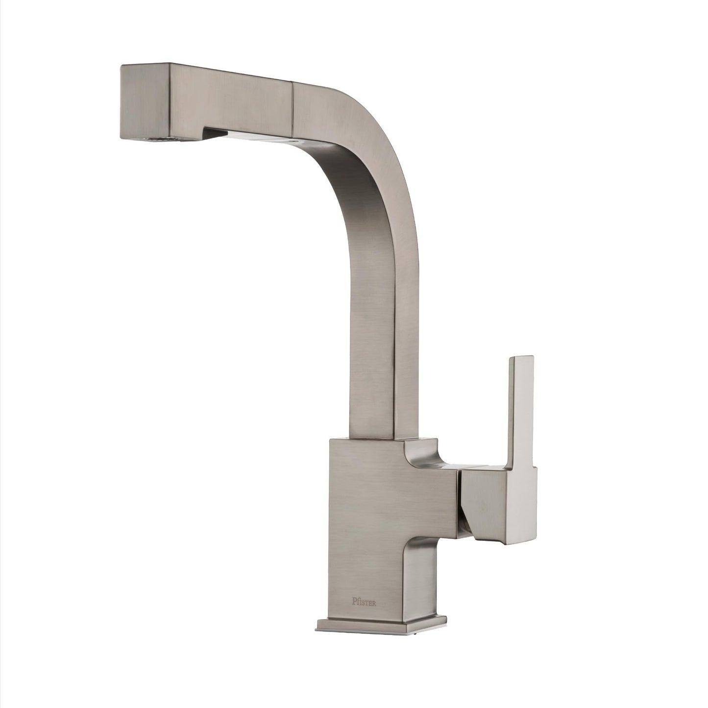 Pfister Arkitek Kitchen Faucet with Pull Out Sprayer, Single Handle, High Arc, Stainless Steel Finish, LG534LPMS