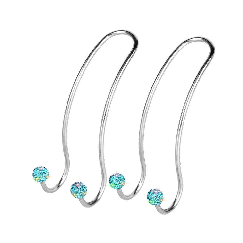 SAVORI Auto Hooks Bling Car Hangers Organizer Seat Headrest Hooks Strong and Durable Backseat Hanger Storage Universal for SUV Truck Vehicle 2 Pack (White)