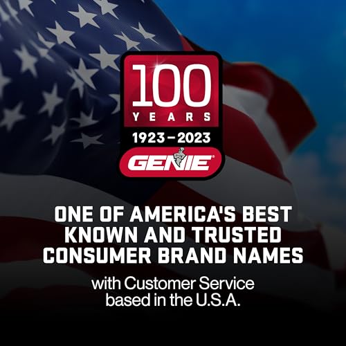 Genie SilentMax 1000 Garage Door Opener - Ultra-Quiet Belt Drive - Includes two 3-Button Pre-Programmed Remotes, Wall Console, Wireless Keypad, Safe T-Beams - Model 3042-TKH, 140V DC Motor