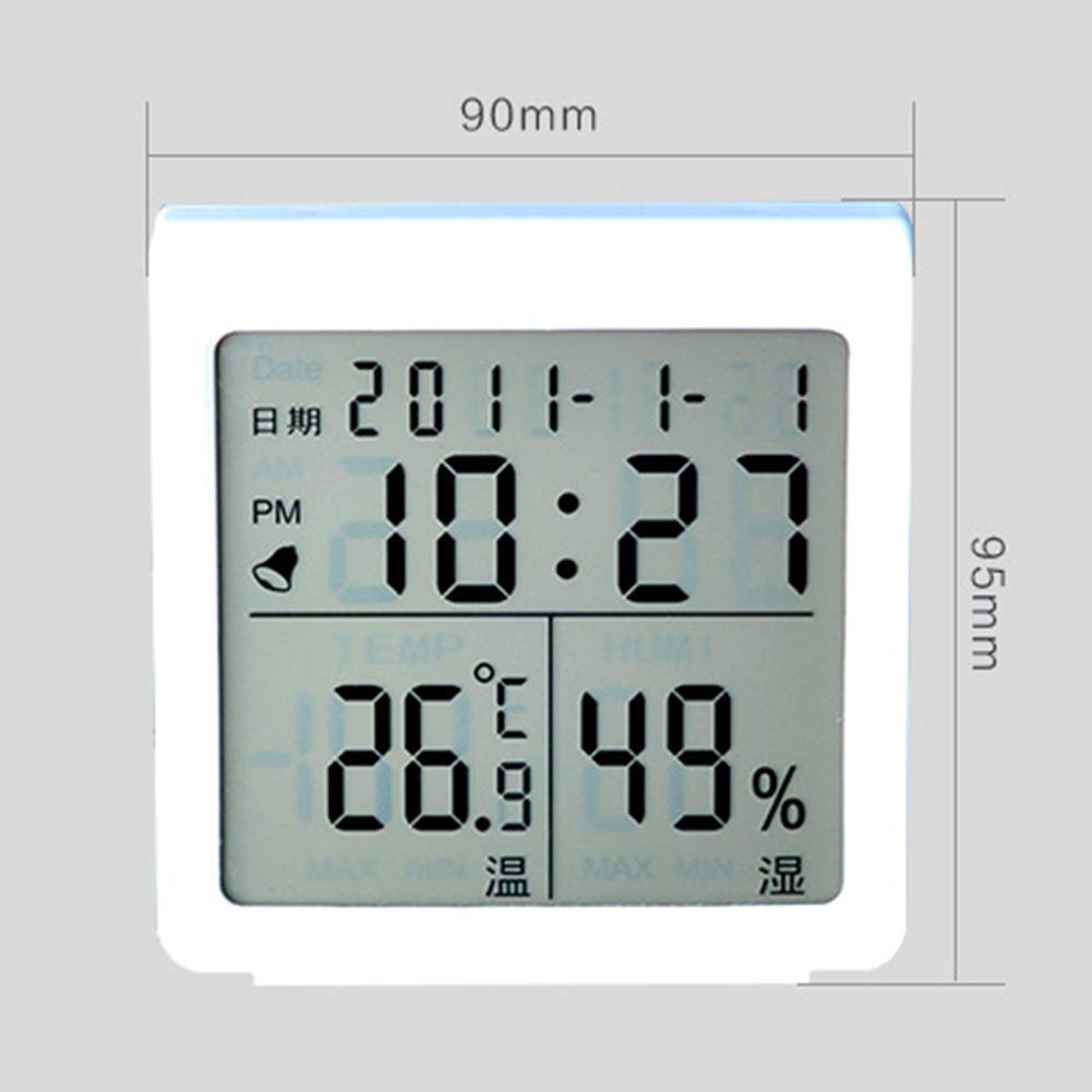 BERHUTJ Hygrothermograph Thermometer Digital Multifunctional Gauge ，High-Precision Wet and Dry Temperature and Humidity Meter