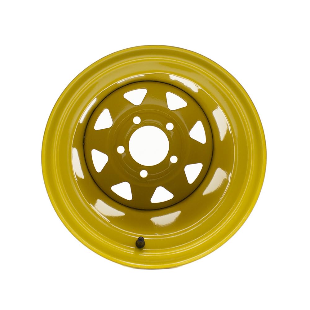 Lawn Mower Rim 12x10.5 WHEEL RIM 5/4.5 for Zero Turn Riding Garden Lawn Mower Compact Tractors Heavy Equipment 12 x 10.5 Rim 5 Lugs Bolt Circle 4.5 inch,backspace 3.5 inch,for John Deere