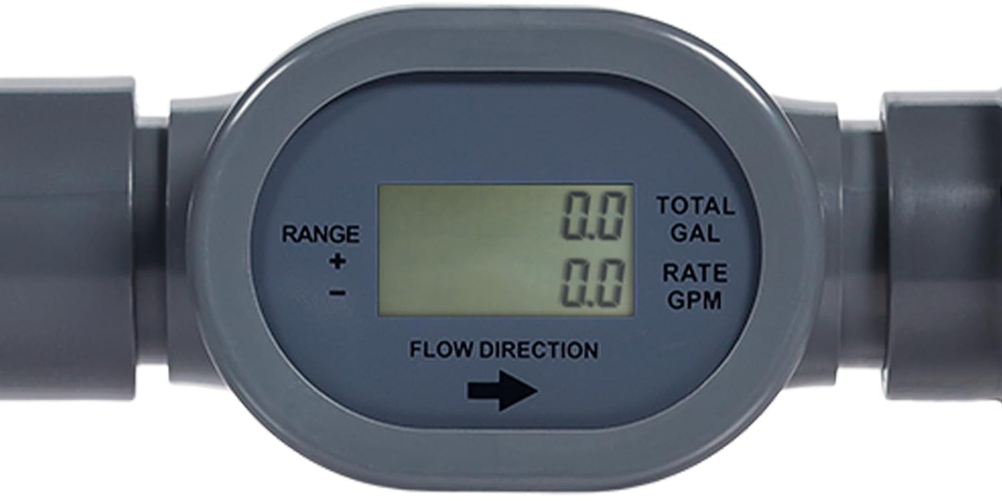Flowmeter, 1" Irrigation, 2 Wire Pulse Powered with Display, Compatible with Rachio and Spruce Smart Irrigation Systems