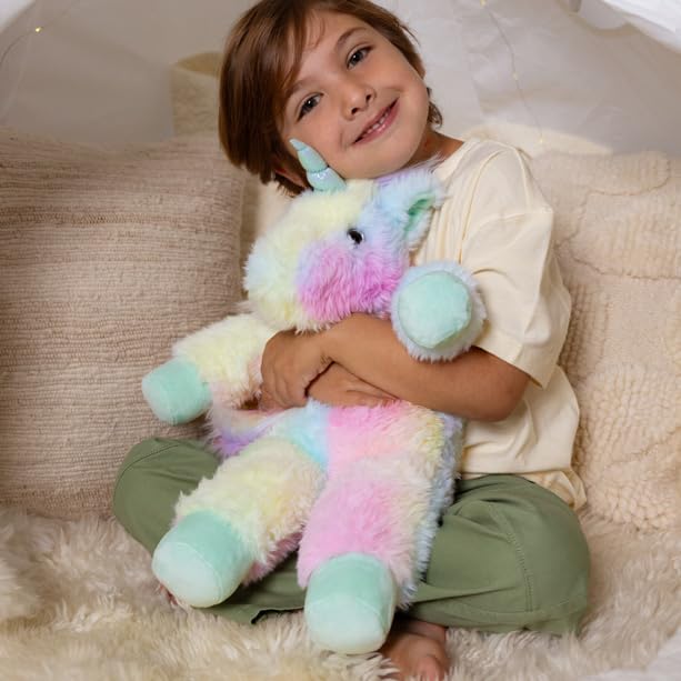 Vermont Teddy Bear Unicorn Stuffed Animal 18 in | Rainbow Unicorn Stuffed in USA with 100% Recycled Filling | Each Plush Saves 18 Plastic Bottles from Landfills