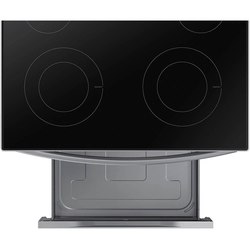 Samsung 6.3 Cu. Ft. Smart Freestanding Electric Range with Steam Clean, Stainless Steel, NE63A6111SS/AA