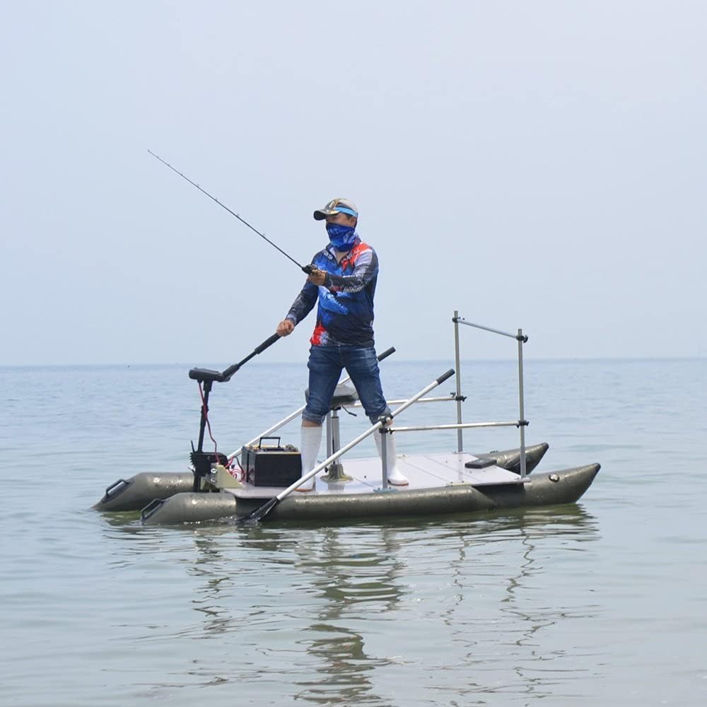 Zichen Haswing Protruar Transom-Mount Brushless Trolling Motor - 12V 65LBS Thrust, 35in. Shaft for Kayka Fishing Boat in Freshwater & Saltwater