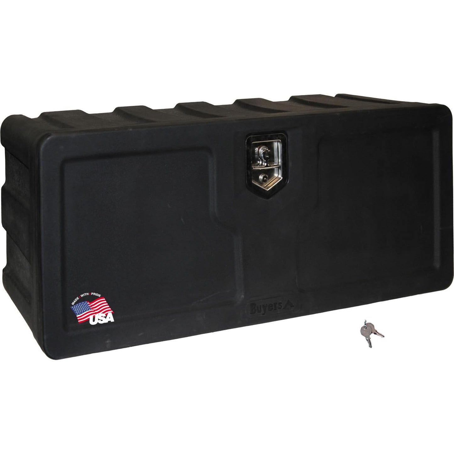 Buyers Products 1717105 Poly Underbody Truck Box, 18 x 18 x 36 Inch, Durable Tool Chest For Storage & Organization, Job Box For Truck