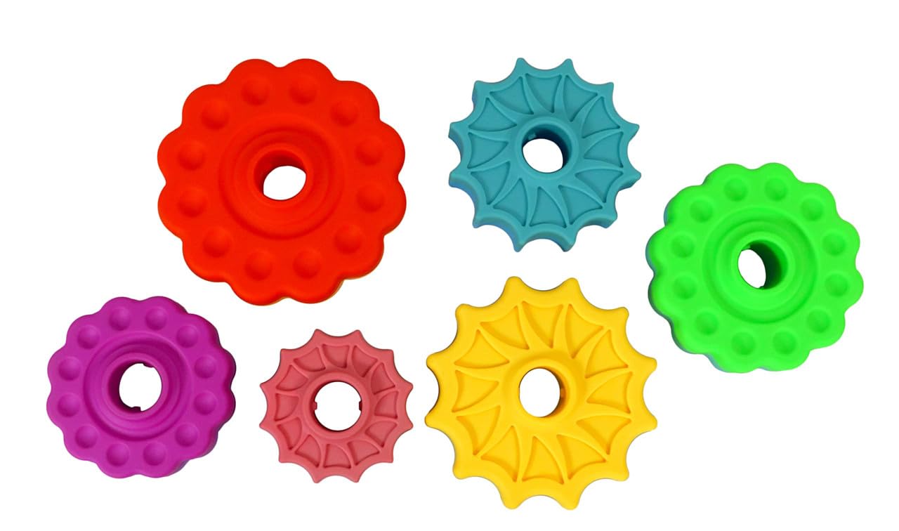 Toddler Tested Spinning Stacker Toy - Rainbow Ring Stacker Montessori Baby Toys for 15 Months+ - Sensory & Learning Toys for Toddlers for Boys & Girls