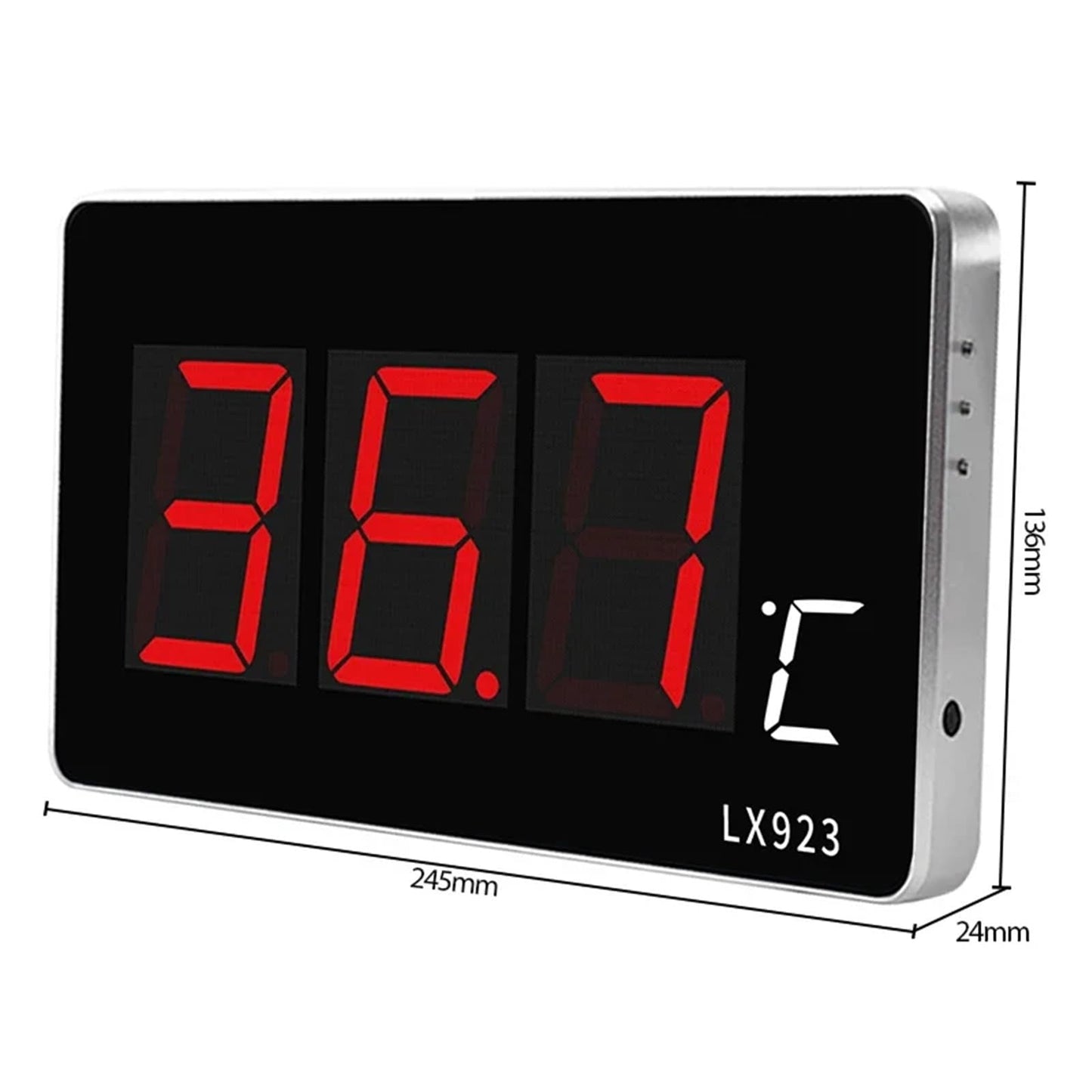 OYFUFFAER Digital Thermometer Home Electronic for Led Pool Thermometer Large Screen