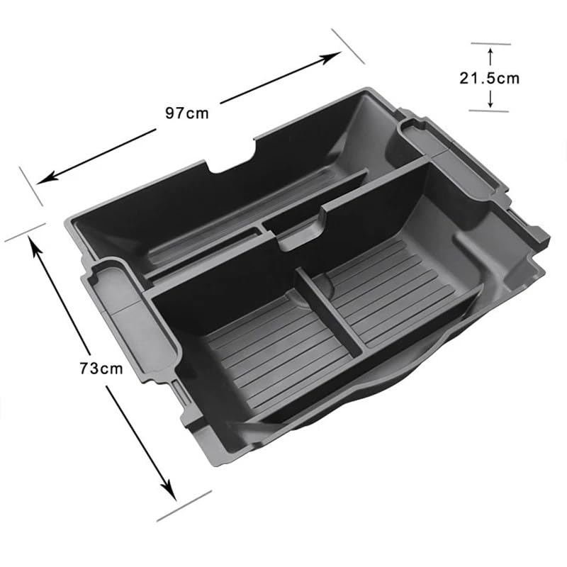 QXZcar Trunk Organizer compatible with BMW X5, Insert Cargo Bins Rear Hatch Storage Box fits X5 2019-2025