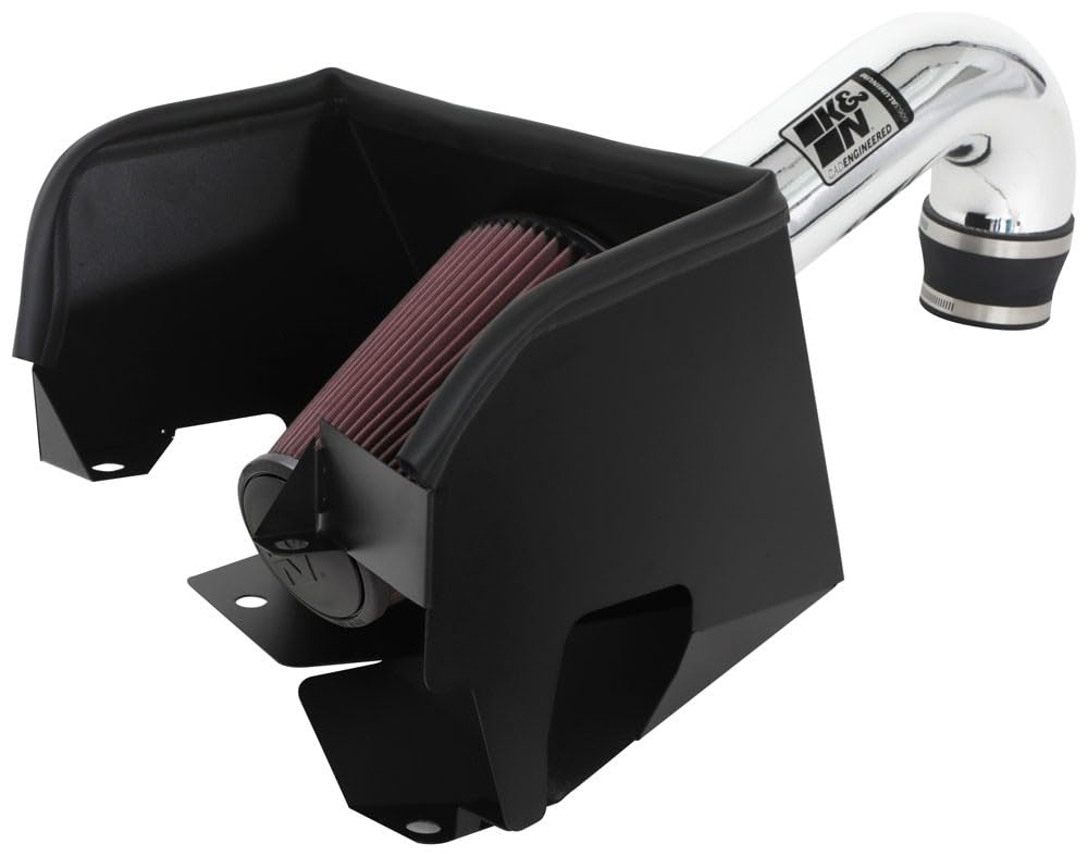 K&N Cold Air Intake System: High-Flow Air Filter, Increase Performance & Towing: Compatible with 2019-2024 RAM 1500, 77-1578KP