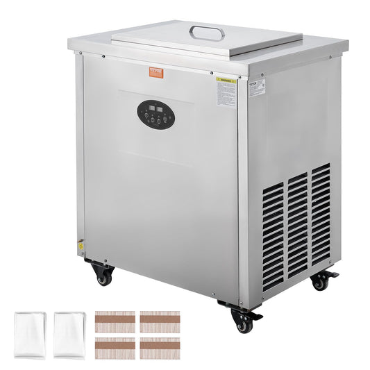 VEVOR Commercial Popsicle Machine, Single Mould Set - 40 PCS Ice Pops Making Machine, Stainless Steel Commercial Ice Lolly Maker, Ice Sticks Popsicle Machine for Bar, Cafes, Milktea Stores