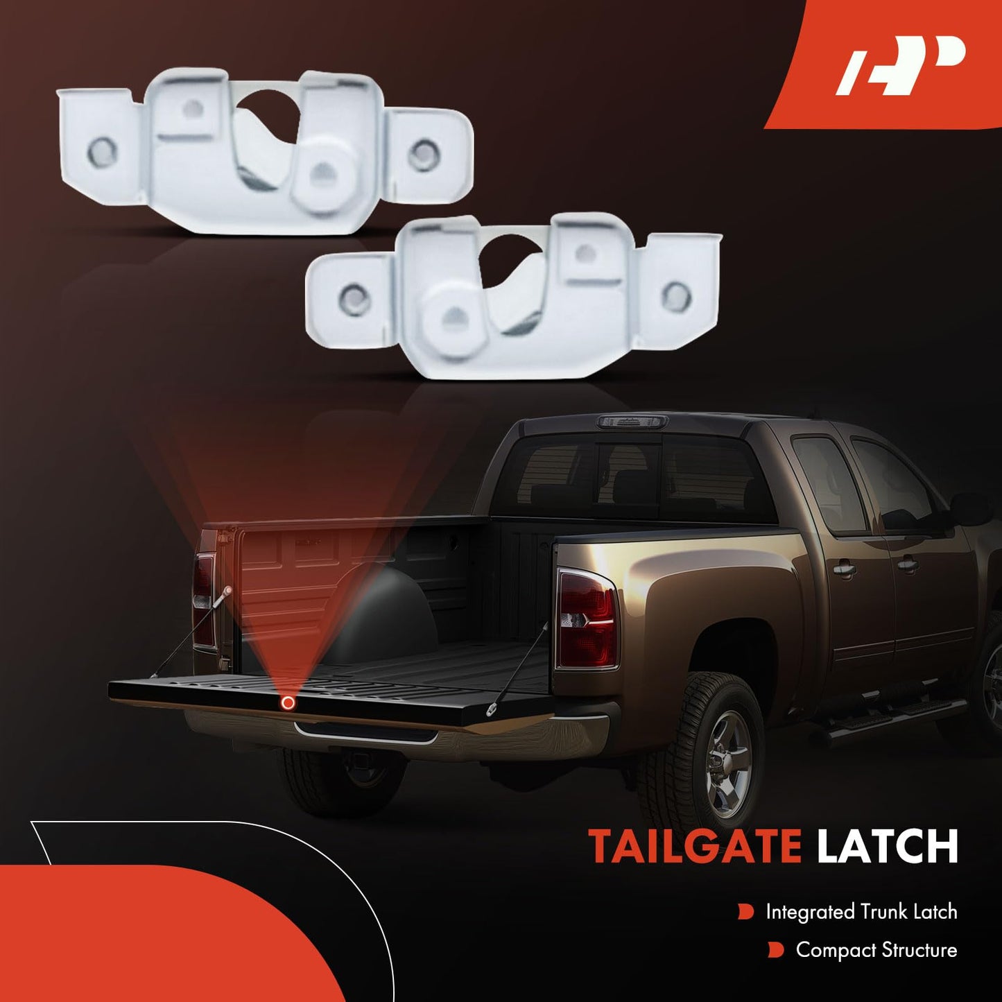 A-Premium Tailgate Rebuild Kit Compatible with 1988-1997 Ford F-150 F-250 F-350 F-250 HD, Rear Tailgate Parts Metal Handle Latch Rod Cable Hinge Pivot Brackets (Pack of 24)