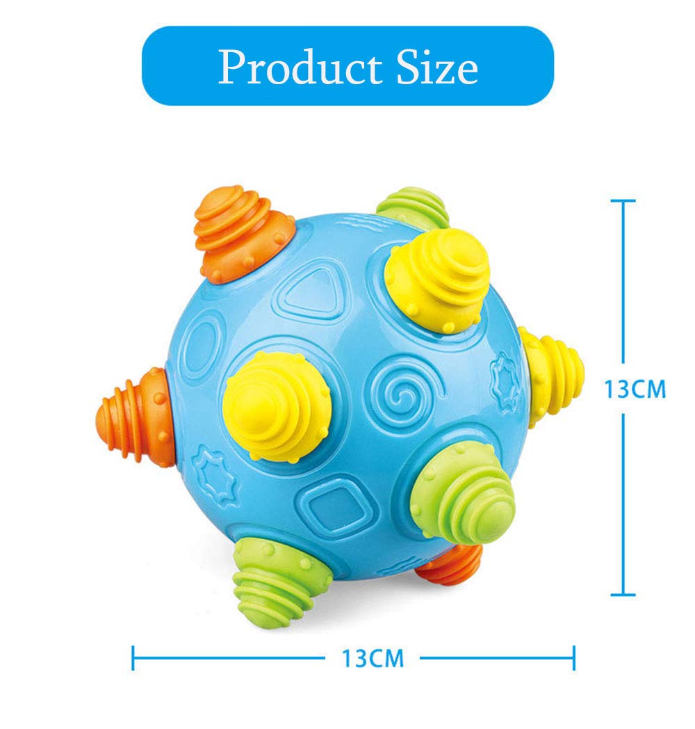 Toddlers Baby Music Shake Dancing Ball Toy, Move and Crawl Toys for Kids,Bouncing Sensory Learning Toys Ideal Gift for Baby Boys and Girls, Endless Fun for Children, Age:18+ Months