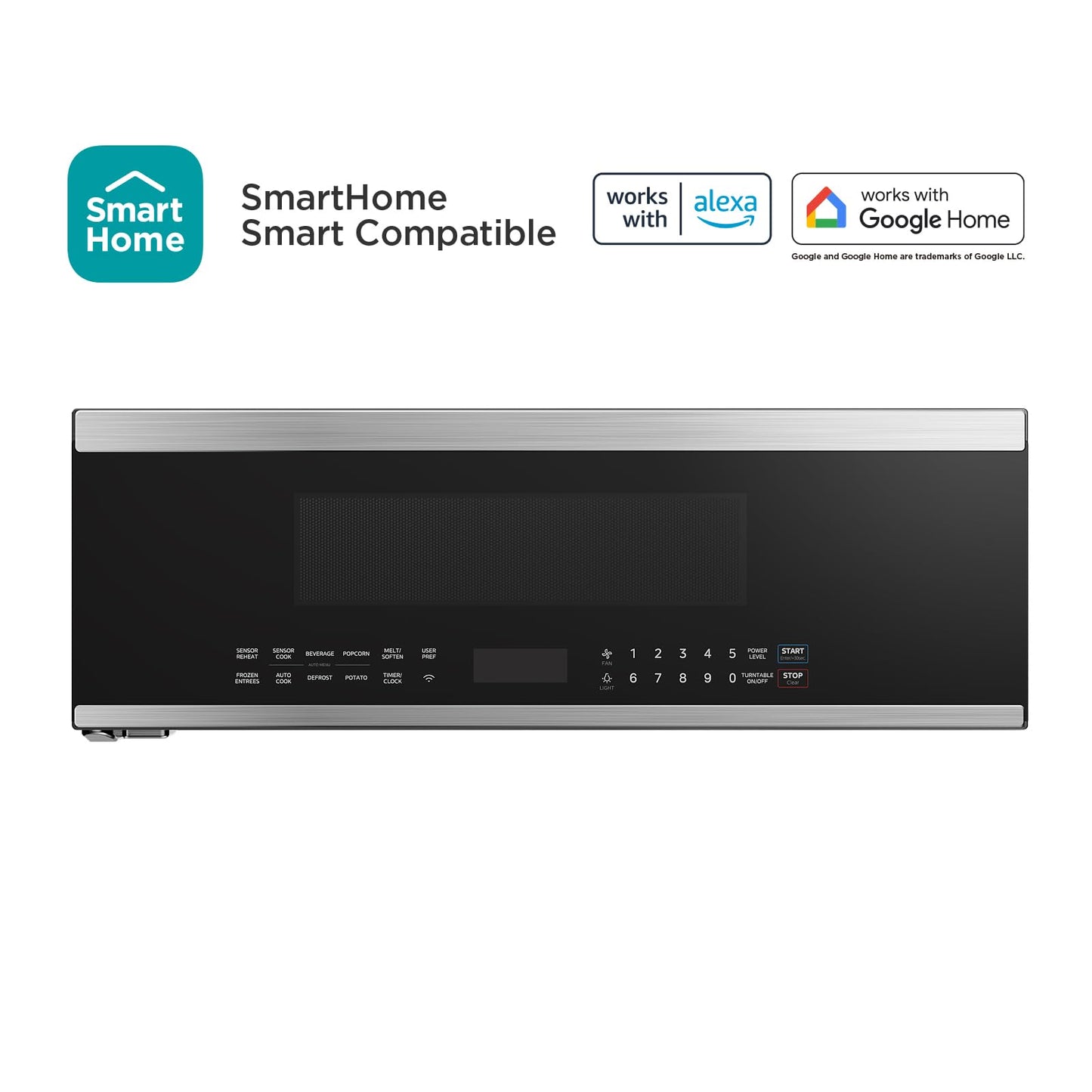 Midea MMO12S3ASTZ Over the Range Microwave Oven, 1.2 Cu.ft Slim Microwaves with Sensor Cook, Stainless Steel Microwaves, 1000W heating power with 400CMF vent fan