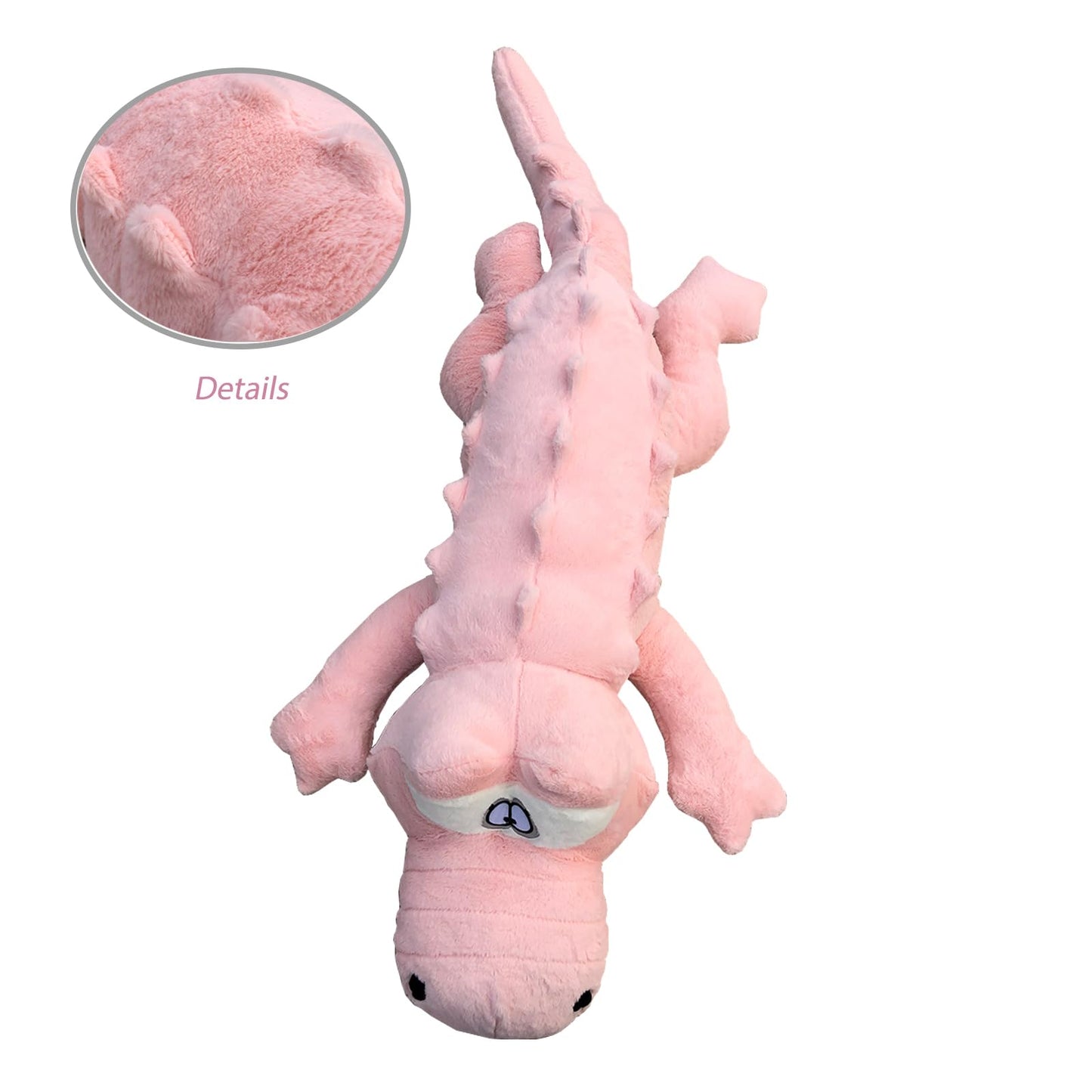 Hofun4U Alligator Plush Pillow, 38 inch Alligator Stuffed Animal, Home Decoration Christmas Valentine’s Birthday Gift for Boys Girls Adults Kids (Pink)
