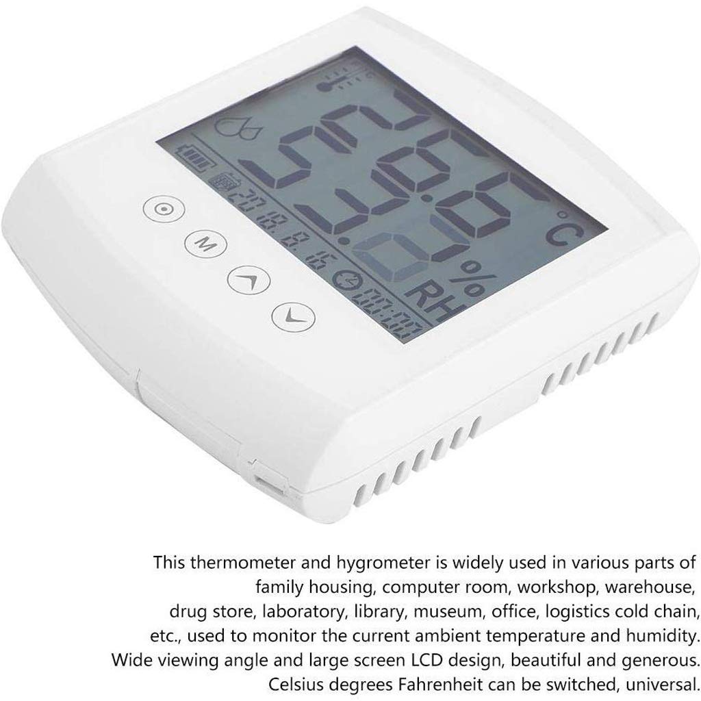 MVUYO Room Thermometer Digital Thermometer Indoor Room Hygrometer Temperature Humidity Humidor Gauge