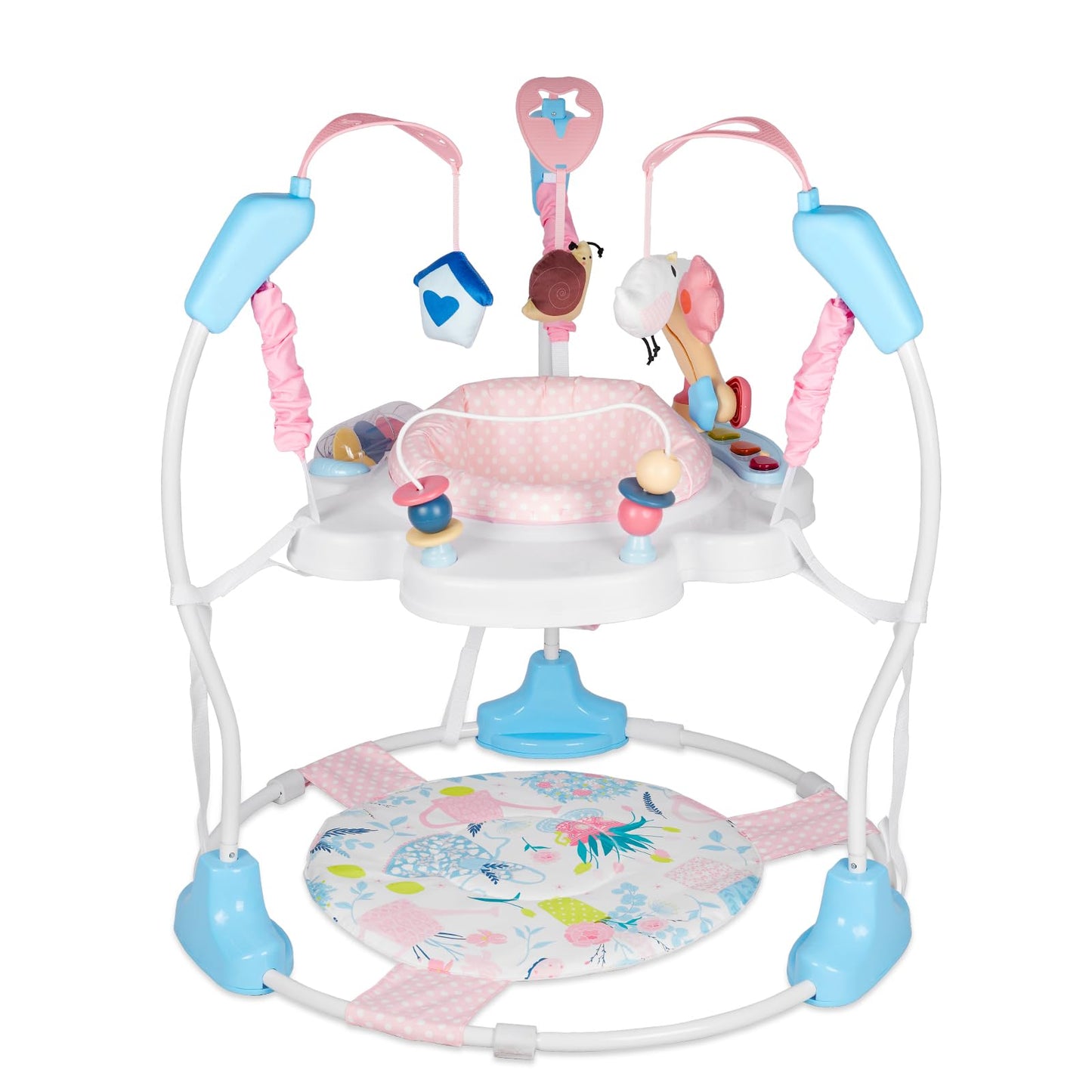 Otrolepota Baby Activity Center, Infant Jumpers and Bouncers with Music, Lights, Infant Toys, 360°Rotating Seat, 3 Adjustable Heights, Baby Play and Learning Center for 6+ Months