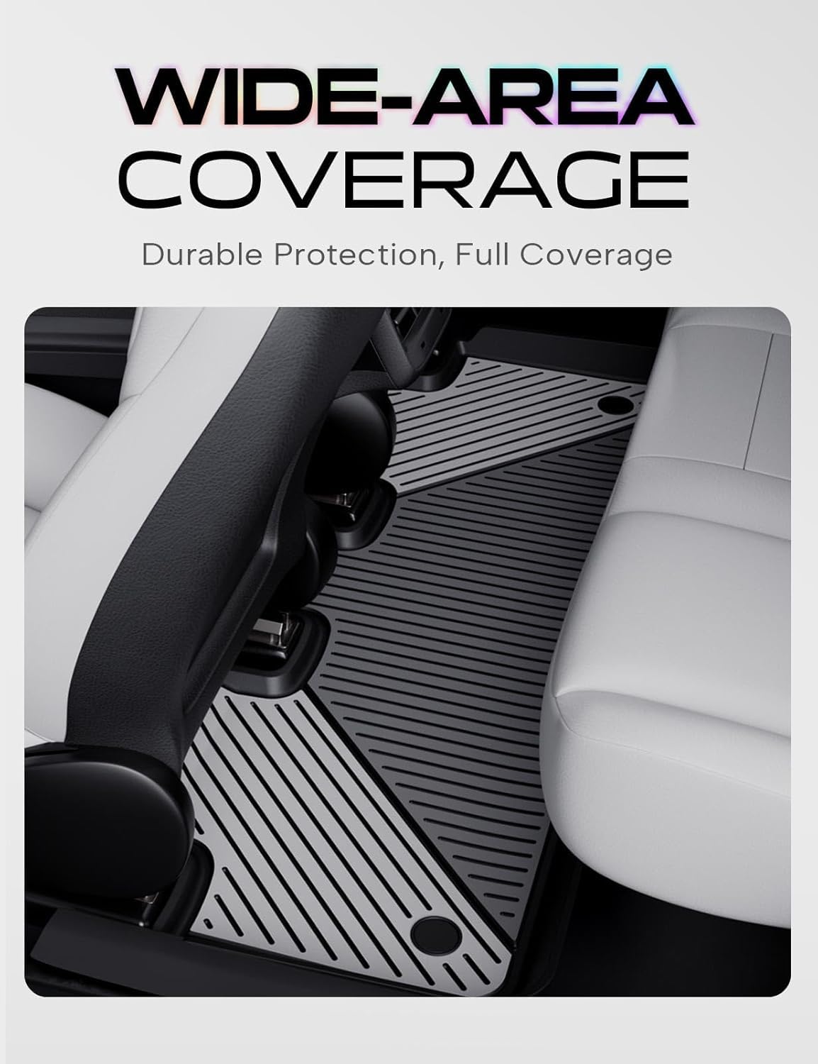 YHTAUTO Upgrade Obsidian Black Car Floor Mats Fit Tesla Model Y 2020-2024 2025 2026 Juniper TPE Dual-Tone All Weather Car Mats, Custom Fit Model Y Acessories, Anti-Slip, Easy to Clean, Odorless Liners