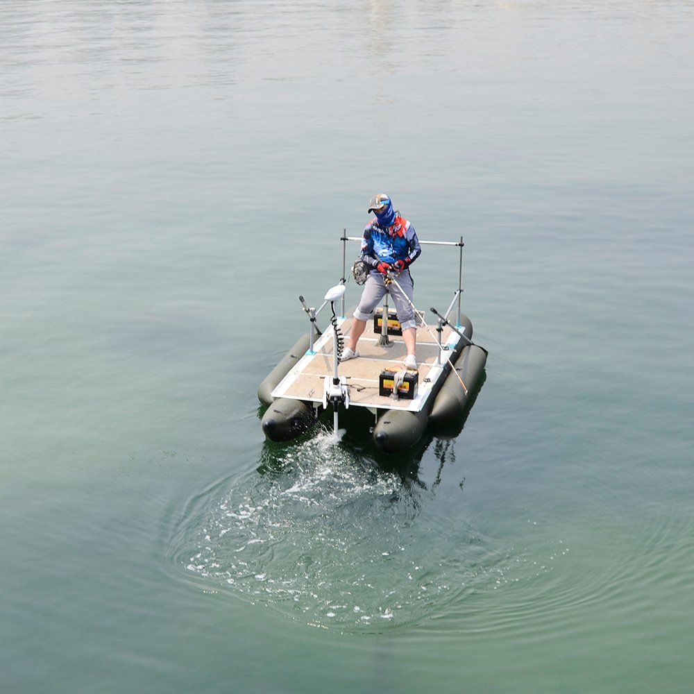 AQUOS Haswing CaymanB Bow Mount Electric Trolling Motor with Wireless Remote- 55 Lb. Thrust, 54in. Shaft, Saltwater & Freshwater