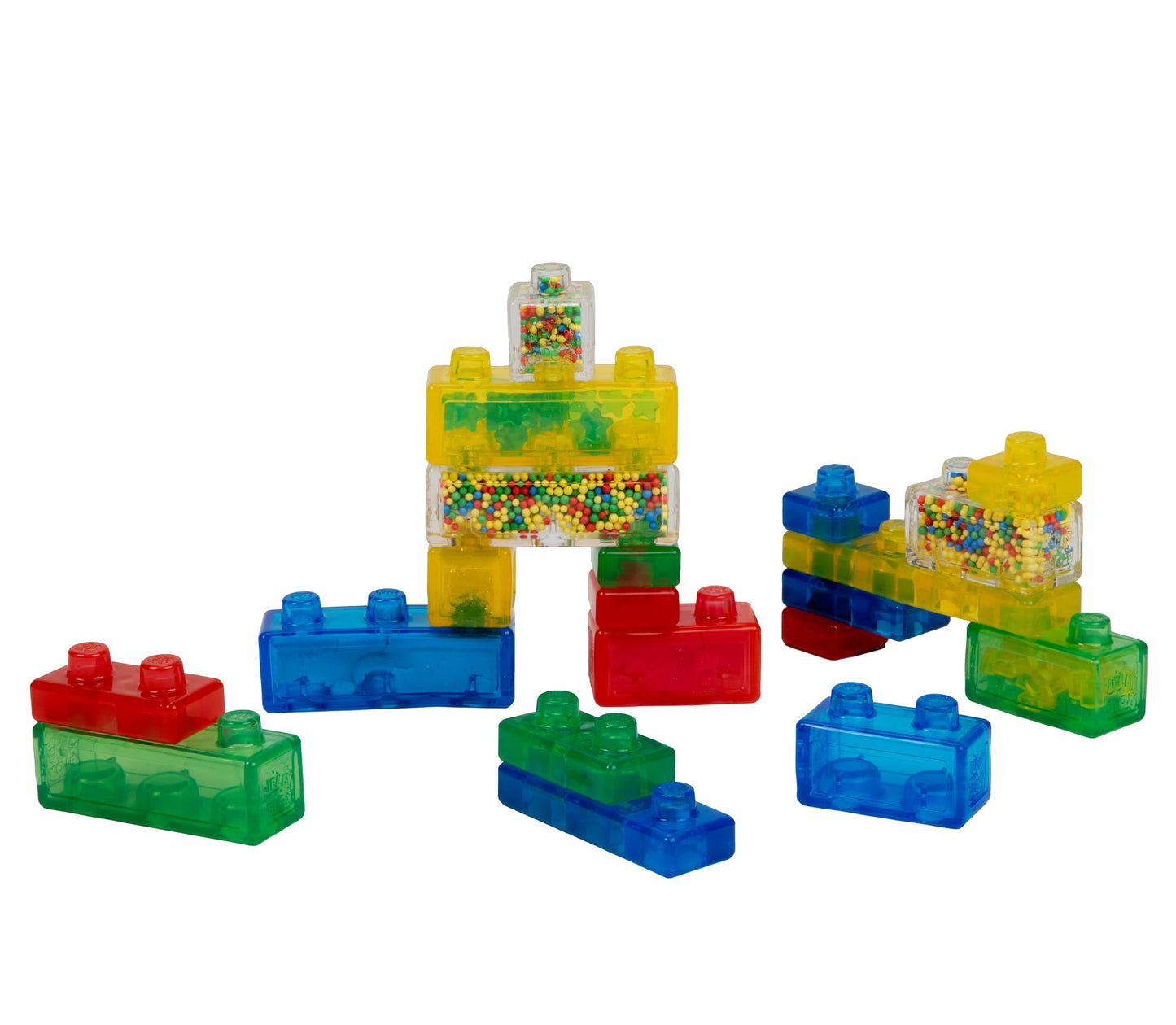 Goliath Jelly Blox Creative Kit | Includes 20 Blocks | Toddler & Preschool Building Blocks Kids Can Squeeze, Stretch, Squish | MESH ACCREDITED | Safety Tested & Ouch-Free | Sensory Play Toy Ages 2+