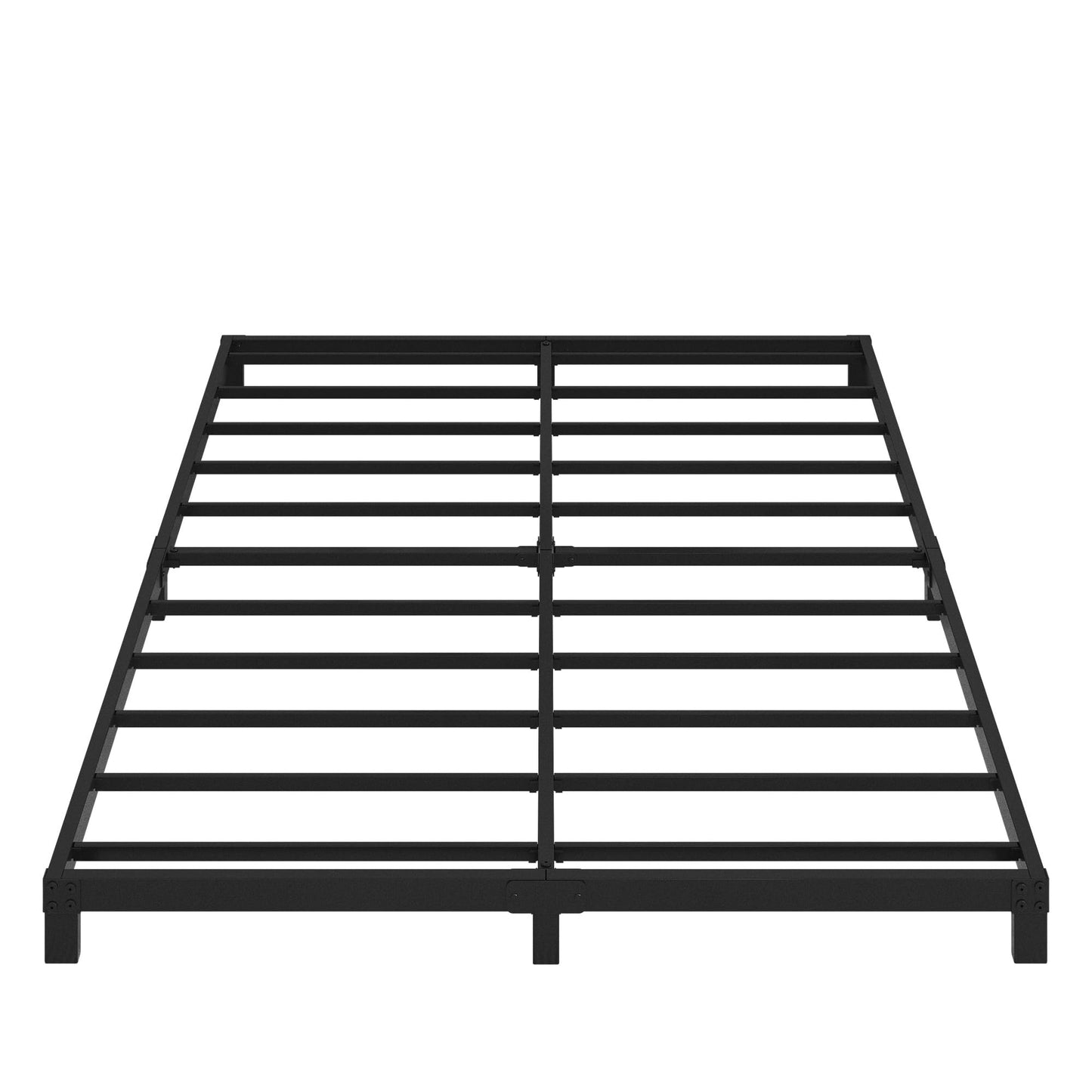 Cieemine 5 Inch Low Queen Bed Frame, Heavy Duty Bed Frame Queen Size Low Profile, No Box Spring Needed, Easy Assembly, Noise Free, Black