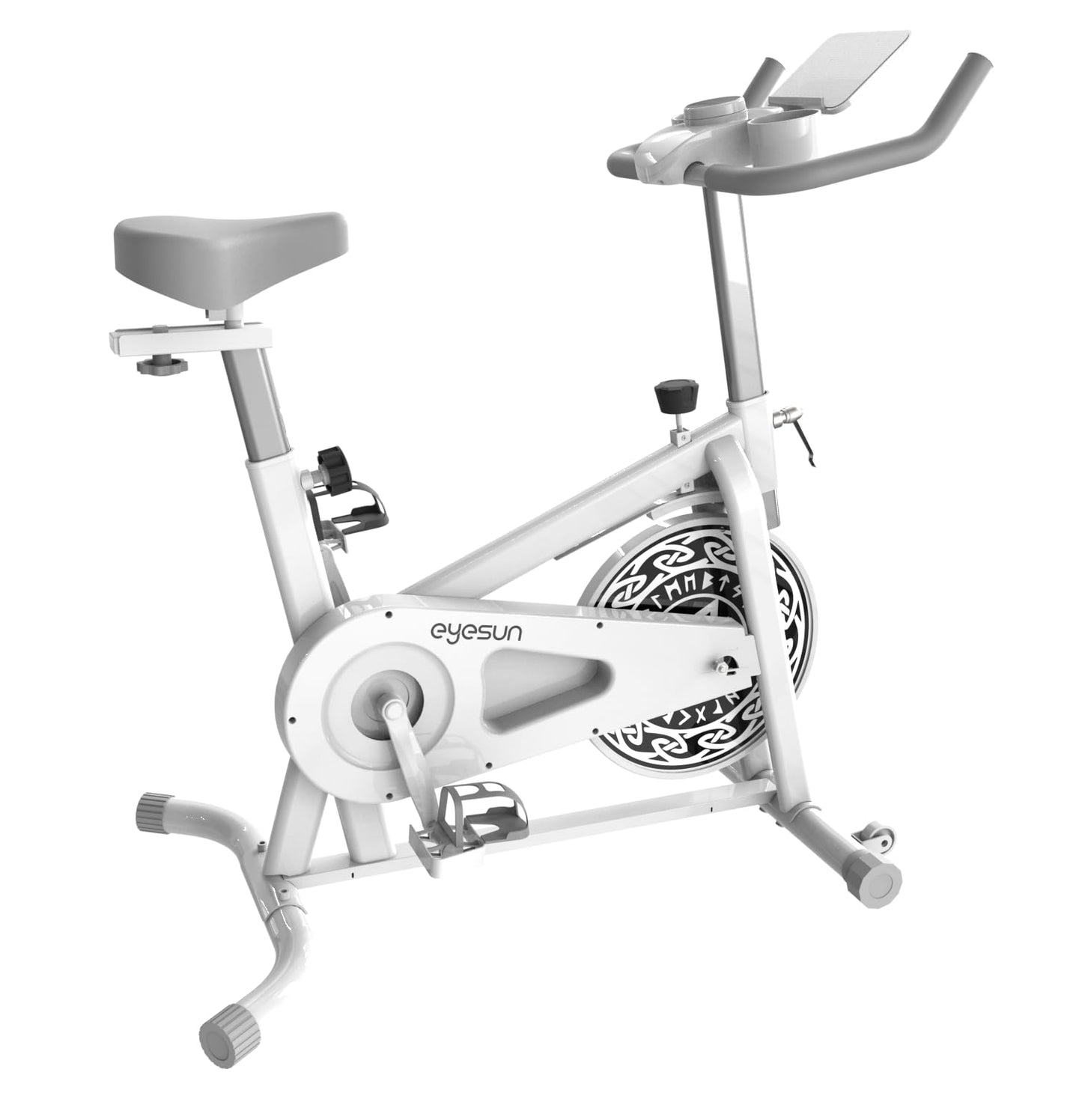 Exercise Bikes for Home,Indoor Cycling Bike with Adjustable Friction,Brake Pad Resistance Silent Belt Drive,330lbs Weight Capacity &Upgraded Version Seat for Home Cardio&Weight Loss(Classical Exercise Bikes Plus)