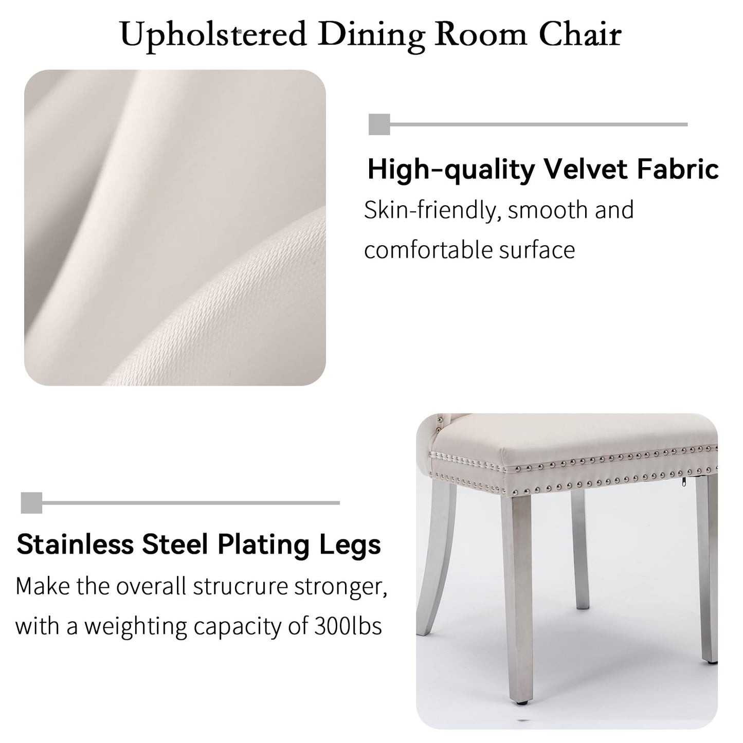 MELAABUU 9 Pieces White Extendable Dining Table Set, 63"-78.74" Expanding Modern Kitchen and Dining Room Table Set for 8, Rectangle Faux Marble Extendable Dining Table& Beige Velvet Upholstered Chairs