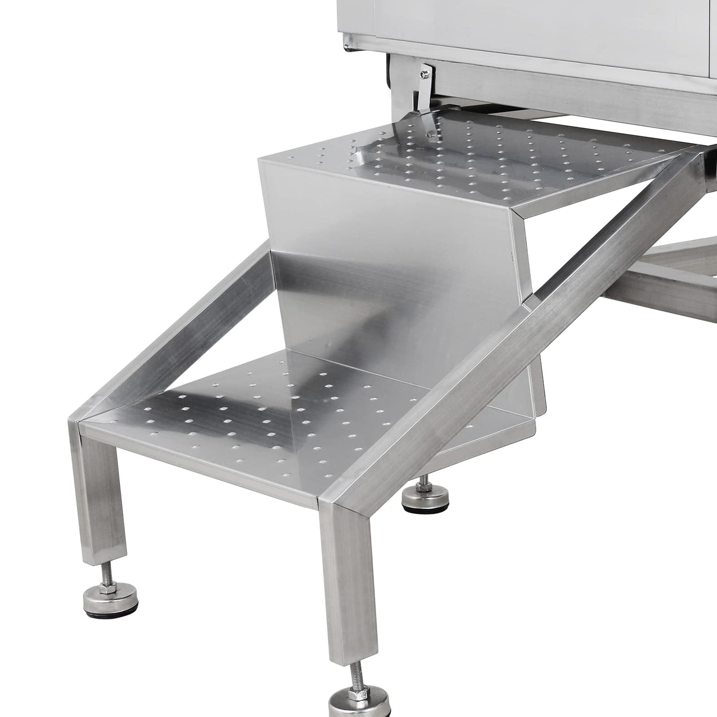 CHEINAUTO 50" Pet Dog Grooming Tub, Stainless Steel Dog Bath Tub Professional Wash Station for Large Dog with Steps Faucet & Accessories, Left Door