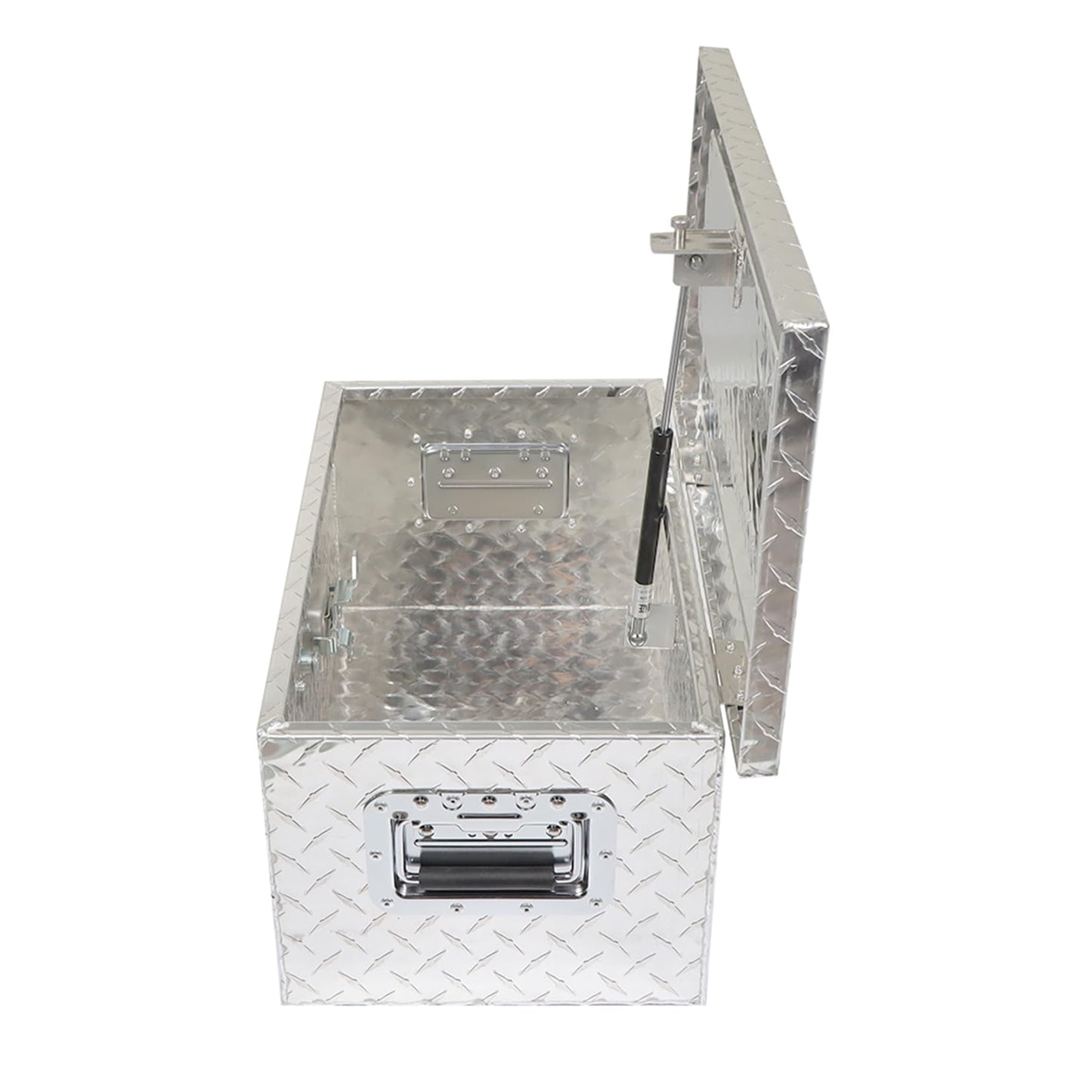 SEBLAFF 20 Inch Heavy Duty Aluminum Diamond Plate Tool Box Silver Replacement for Pick Up Truck RV Trailer with Lock & 2 Keys