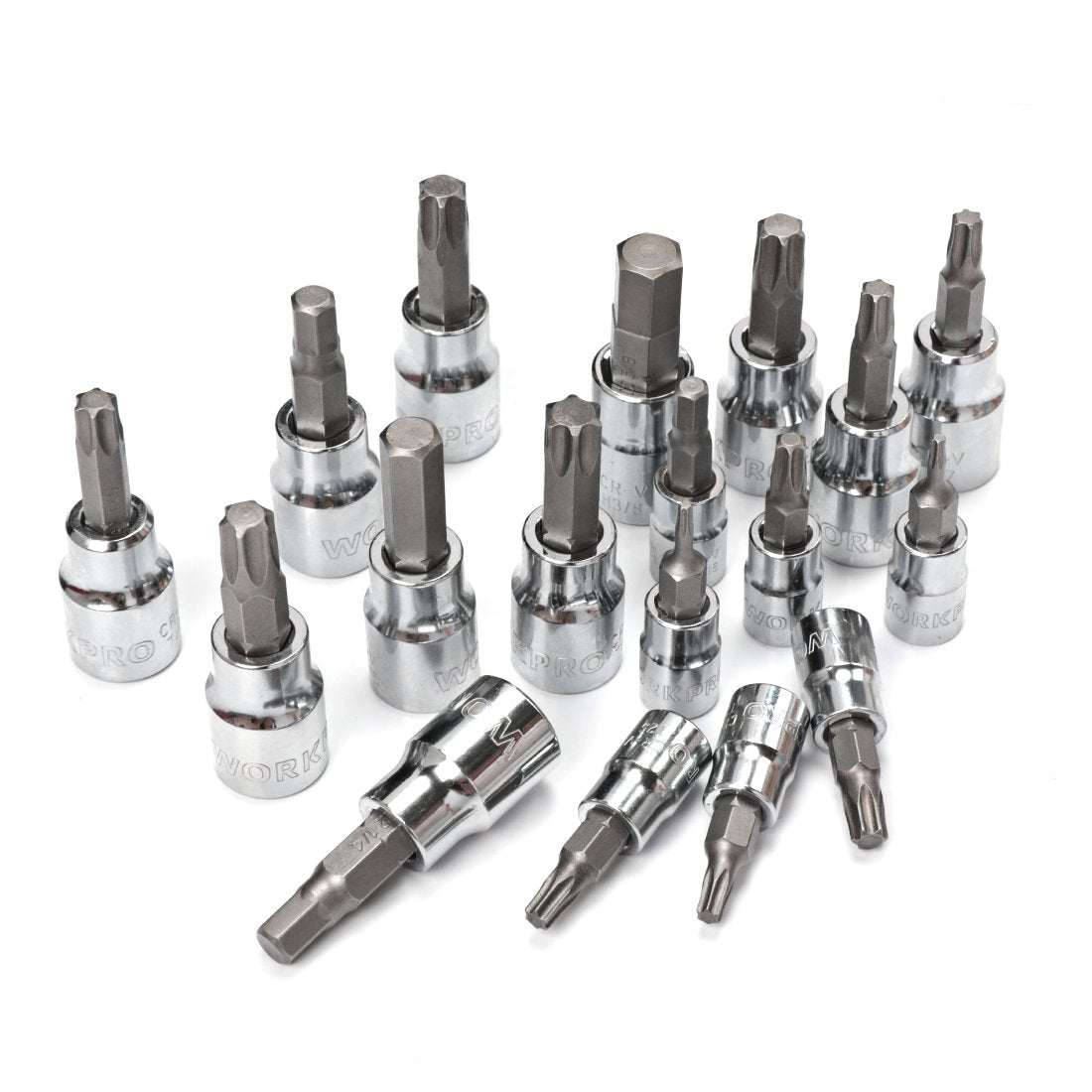 WORKPRO 450-Piece Mechanics Tool Set 1/2" Drive Air Impact Wrench